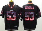 Nike San Francisco 49ers #53 NaVorro Bowman Black Jerseys(USA Flag Fashion Elite)