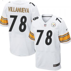 Nike Pittsburgh Steelers #78 Alejandro Villanueva white Jerseys(Elite)