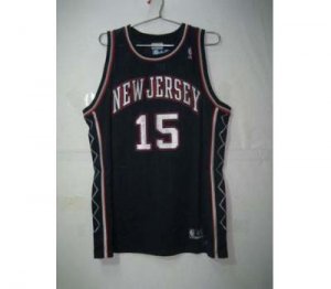 nba new jersey nets #15 carter regular black