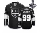 nhl jerseys los angeles kings #99 gretzky black-white[2014 stanley cup]