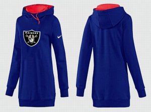 Women Oakland Raiders Logo Pullover Hoodie-014