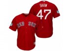 Mens Boston Red Sox #47 Travis Shaw 2017 Spring Training Cool Base Stitched MLB Jersey
