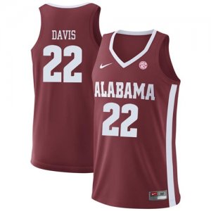 Alabama Crimson Tide #22 Ar\'mond Davis Red College Basketball Jersey