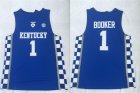 Kentucky Wildcats #1 Devin Booker Blue College Basketball Jersey
