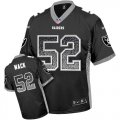 Nike Oakland Raiders #52 Khalil Mack Black Mens Stitched NFL Elite Drift Fashion Jersey