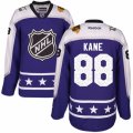Mens Reebok Chicago Blackhawks #88 Patrick Kane Authentic Purple Central Division 2017 All-Star NHL Jersey
