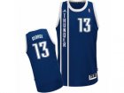 Men Adidas Oklahoma City Thunder #13 Paul George Swingman Navy Blue Alternate NBA Jersey