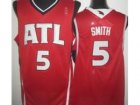 NBA Atlanta Hawks #5 Josh Smith Red Jerseys(Revolution 30)