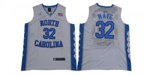 North Carolina Tar Heels #32 Luke Maye white College Basketball Jersey