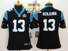 Youth Nike Panthers #13 Kelvin Benjamin Black Team Color Super Bowl 50 Stitched Jersey