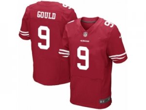 Mens Nike San Francisco 49ers #9 Robbie Gould Elite Red Team Color NFL Jersey