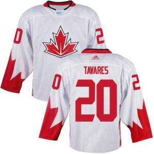 Men Adidas Team Canada#20 John Tavares White 2016 World Cup Ice Hockey Jersey