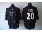 Nike NFL Baltimore Ravens #20 Ed Reed black Jerseys[helmet tri-blend limited]