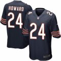 Men's Nike Chicago Bears #24 Jordan Howard Game Navy Blue Team Color NFL Jersey