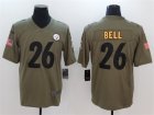 Nike Steelers #26 Le'Veon Bell Olive Salute To Service Limited Jersey