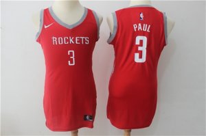 Rockets #3 Chris Paul Red Women Nike Swingman Jersey
