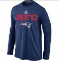 Nike New England Patriots Long Sleeve T-Shirt Dark blue