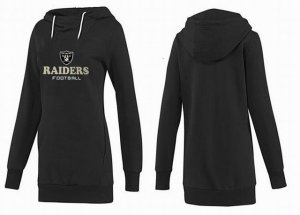 Women Oakland Raiders Logo Pullover Hoodie-009