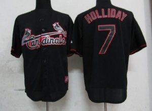 mlb st.louis cardinals #7 holliday black fashion