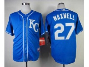 mlb jerseys kansas city royals #27 maxwell blue[2014 new]