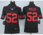 nike nfl jerseys san francisco 49ers #52 willis black[nike Limited][willis]