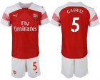 2018-19 Arsenal 5 GABRIEL Home Soccer Jersey