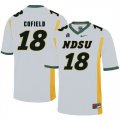 North Dakota State Bison 18 Adam Cofield White College Football Jersey