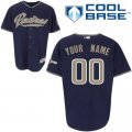 Customized San Diego Padres Jersey Blue Cool Base Baseball