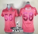 2014 super bowl xlvii nike women nfl jerseys denver broncos #58 miller pink[nike]