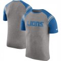 Detroit Lions Enzyme Shoulder Stripe Raglan T-Shirt Heathered Gray