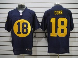 Nike NFL Green Bay Packers #18 Randall Cobb Blue Jerseys(Elite)