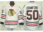 Youth Chicago Blackhawks #50 Corey Crawford White Jerseys