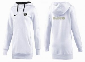 Women Oakland Raiders Logo Pullover Hoodie-027