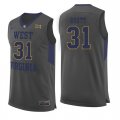 West Virginia Mountaineers 31 Logan Routt Gray College Basketball Jersey