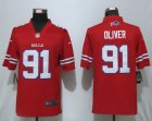 Nike Bills #91 Ed Oliver Red Color Rush Limited Jersey
