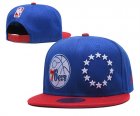 76ers Team Logo Blue Adjustable Hat LH