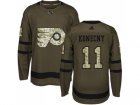 Adidas Philadelphia Flyers #11 Travis Konecny Green Salute to Service Stitched NHL Jersey