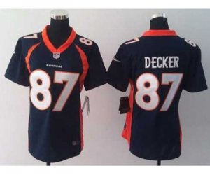 Nike women jerseys denver broncos #87 eric decker blue[new]