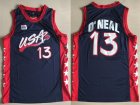 USA 13 Shaquille O'Neal Navy Dream Team III Jersey