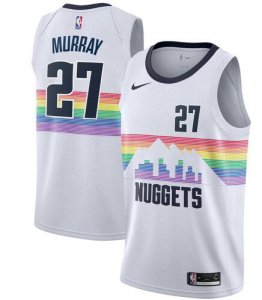 Nuggets #27 Murray White 2018-19 City Edition Nike Swingman Jersey