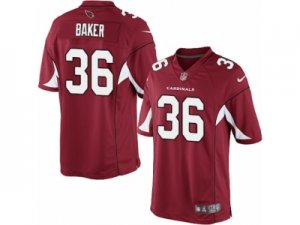 Mens Nike Arizona Cardinals #36 Budda Baker Limited Red Team Color NFL Jersey
