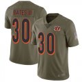 Nike Bengals #30 Jessie Bates III Olive Youth Salute to Service Limited Jersey