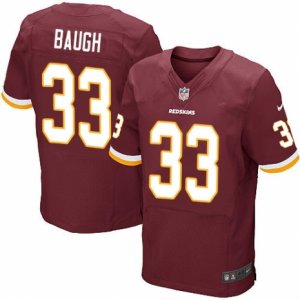 Mens Nike Washington Redskins #33 Sammy Baugh Elite Burgundy Red Team Color NFL Jersey