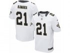 Nike Saints #21 Alvin Kamara White Mens Stitched NFL Elite Jersey