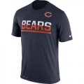 Mens Chicago Bears Nike Practice Legend Performance T-Shirt Navy