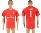 2017-18 Real Madrid 1 NAVAS Red Goalkeeper Thailand Soccer Jersey