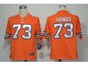 Nike NFL Cleveland Browns #73 Joe Thomas Orange Game Jerseys