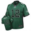 Nike New York Jets#12 Joe Namath Green Jersey(Elite Drift Fashion)