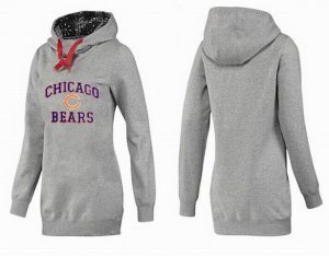 Women Chicago bears Logo Pullover Hoodie-037