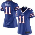 Womens Nike Buffalo Bills #11 Greg Salas Limited Royal Blue Team Color NFL Jersey